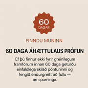 60 daga áhættulaus prófun með endurgreiðslu